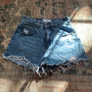 Cotton on high rise jean shorts, super comfy!